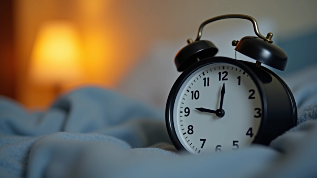 Orologio che segna le 20:30, camera da letto ordinata sullo sfondo, ambiente sereno
